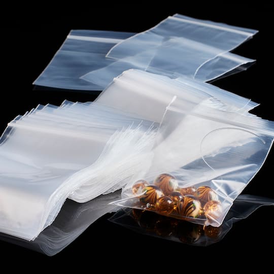 12 Packs: 150 ct. (1,800 total) 3" x 4" Resealable Zip Bags by Bead Landing™